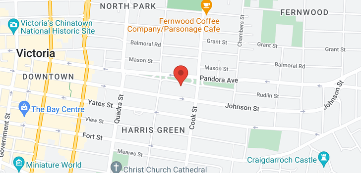 map of 104-1252 Pandora Ave